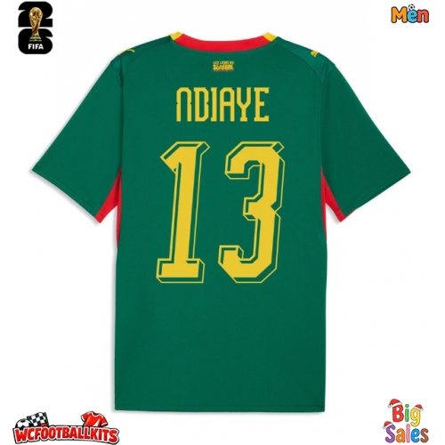 Senegal Iliman Ndiaye #13 Replica Away Stadium Shirt World Cup 2026 Short Sleeve